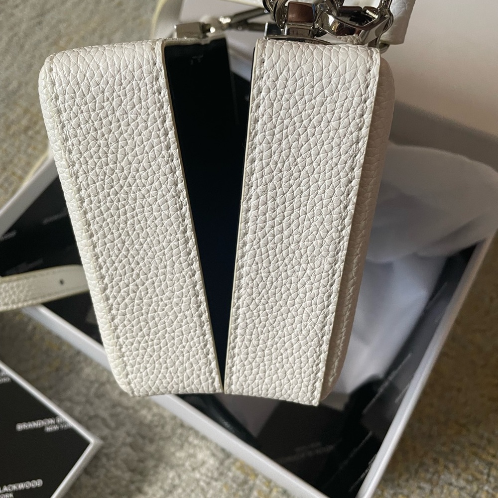 Brandon Blackwood White Mini Crossbody Bag - Picture 6 of 11